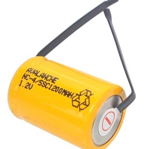 Batterie rechargeable 4/5 sub-C avec tab -1200 mAh