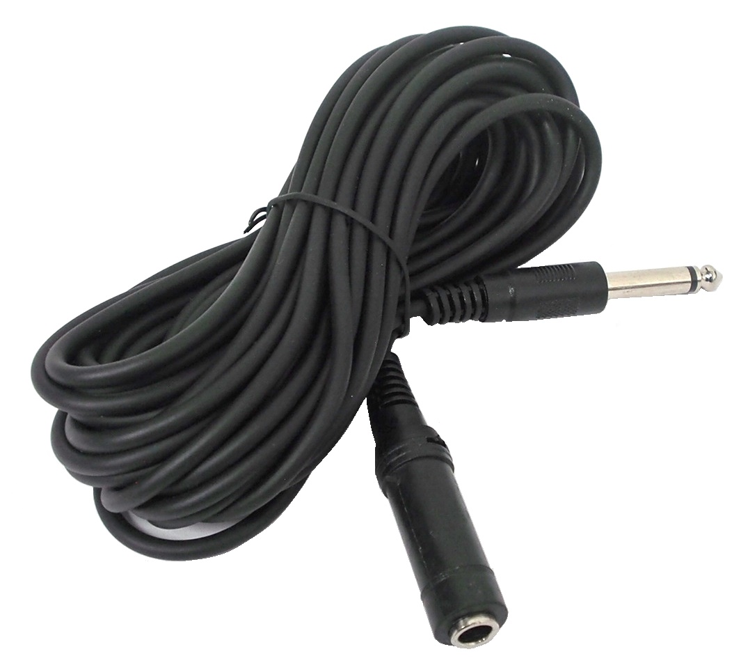 Rallonge 6.3 mm (1/4") mâle mono à femelle - 25'