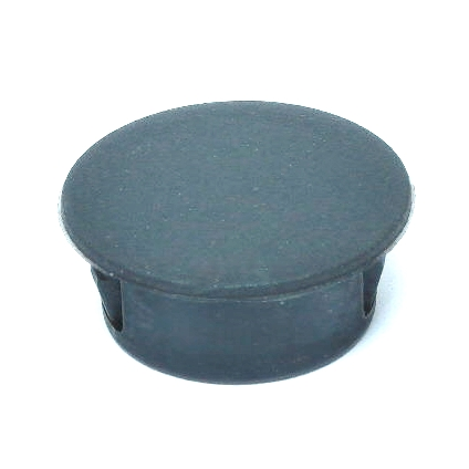 Bouchon en plastique noir - 19 mm