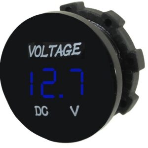 Voltmètre imperméable 6-30 VDC SKU-12 / Bleu