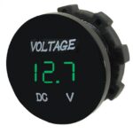 Voltmètre imperméable  6-30 VDC DEL SKU-12 / Vert