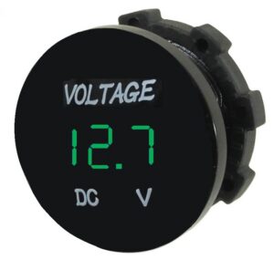Voltmètre imperméable 6-30 VDC DEL SKU-12 / Vert