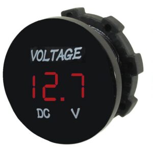 Voltmètre imperméable  6-30 VDC DEL SKU-12 / Rouge