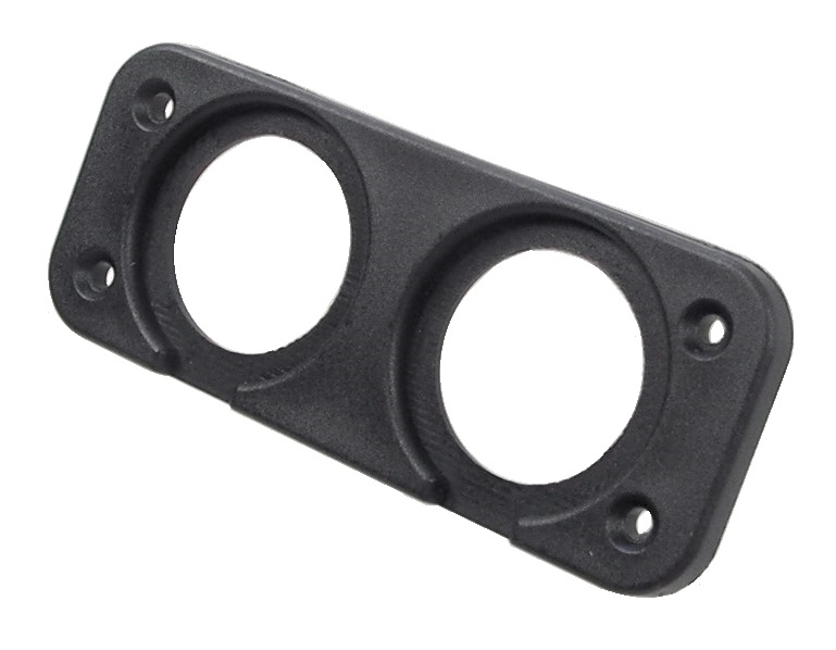 Plaque 2 trous SKU-17 pour voltmètre / USB / 12V