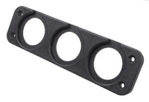Plaque 3 trous SKU-18 pour voltmètre / USB / 12V