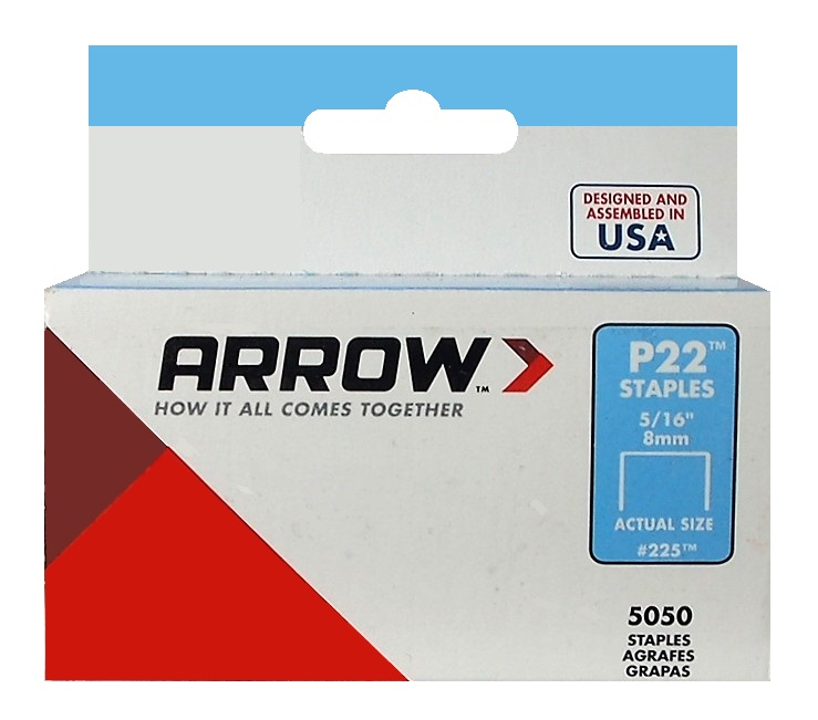 Boite de 5050 agrafes Arrow no. 225,  P22 5/16"