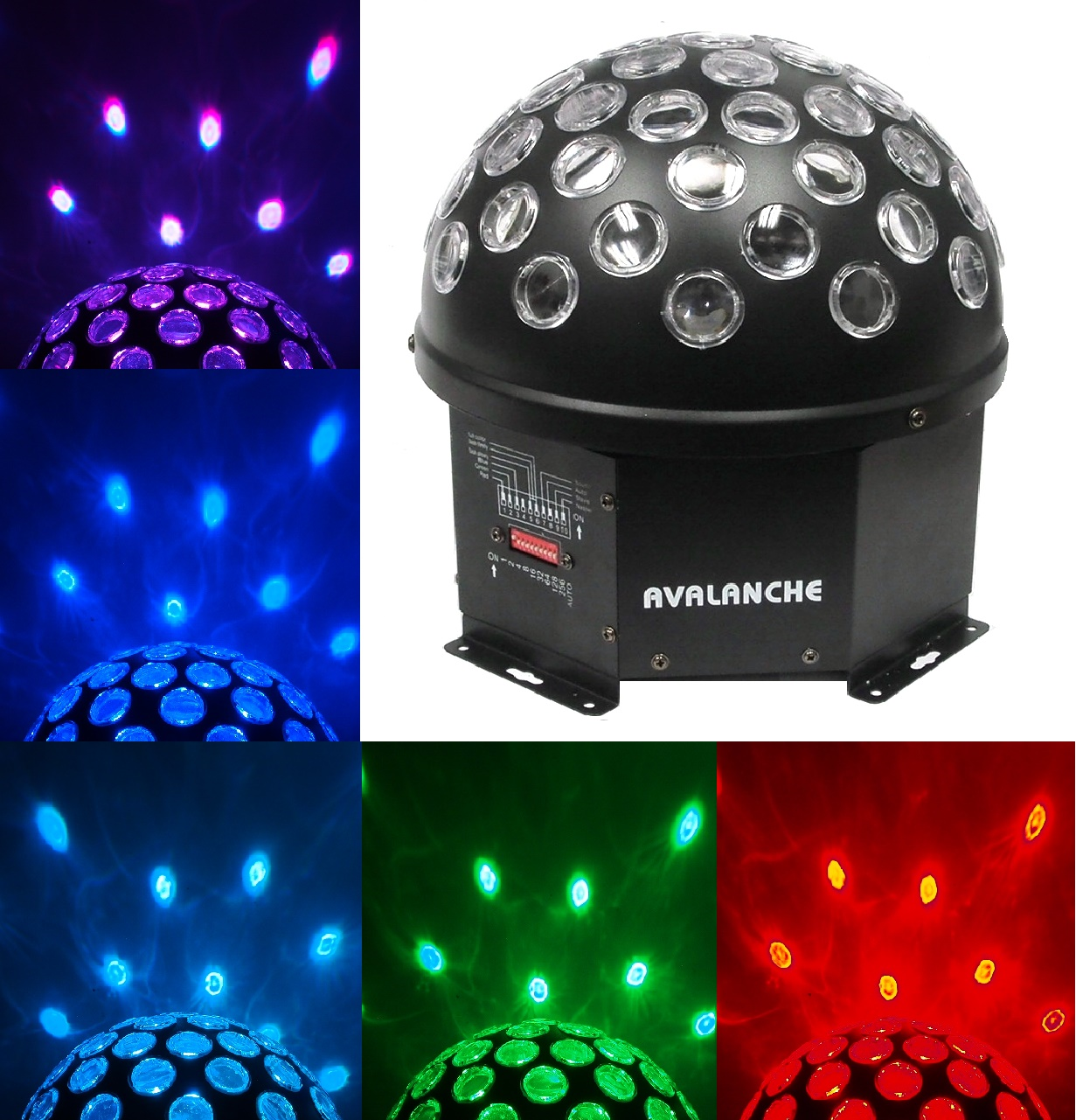 Star Ball au DEL effet boule miroir