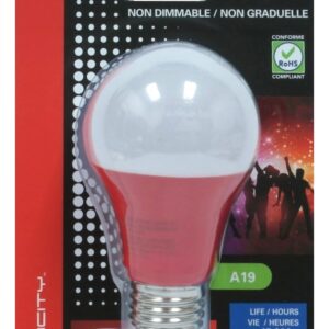 Ampoule au DEL A19 120 Volts 5 Watts - Rouge