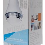 Ampoule DEL 7W RGB avec haut-parleur et Bluetooth
