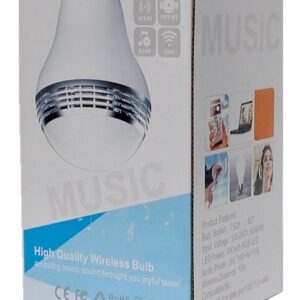 Ampoule DEL 7W RGB avec haut-parleur et Bluetooth