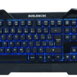 Clavier de jeu français 104 touches avec DEL bleu