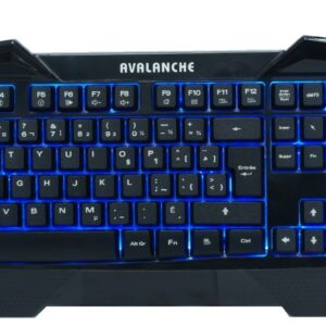Clavier de jeu français 104 touches avec DEL bleu