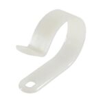 Paquet de 100 attaches pour câbles - 1" clamp blanc