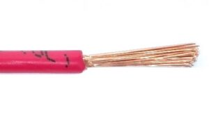 Fil 1 conducteur 12 AWG multibrins rouge