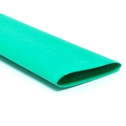 Gaine thermorétractable vert - 1" (25 mm) -1m