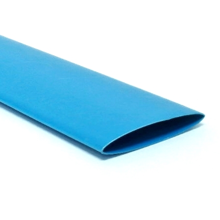 Gaine thermorétractable bleu - 1" (25 mm)