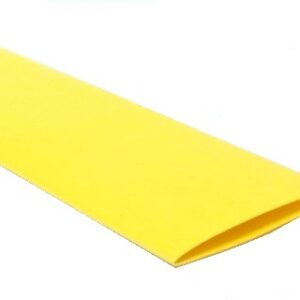 Gaine thermorétractable jaune - 3/4" (20 mm) shrink
