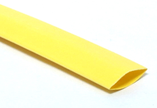 Gaine thermorétractable jaune - 1/2" (13 mm)