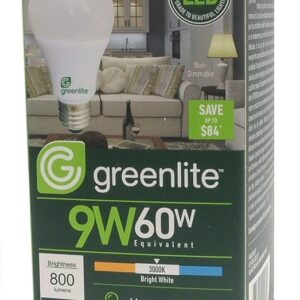 Ampoule au DEL A19 de 9 Watts (Remplace une ampoule de 60 Watts) Ampoule non graduelle.