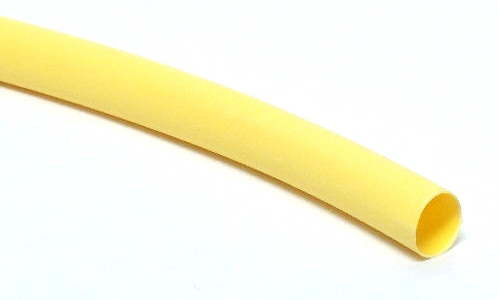 Gaine thermorétractable jaune - 1/4" (6 mm)