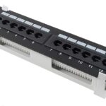 Montage en rack 12 ports conçu pour le câblage cat 5e