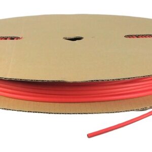 Gaine thermorétractable rouge - 1/4" (6 mm) shrink