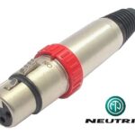Connecteur femelle XLR 3 contacts de marque Neutrik