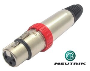 Connecteur femelle XLR 3 contacts de marque Neutrik