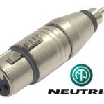 Adaptateur Neutrik XLR femelle à RCA mâle