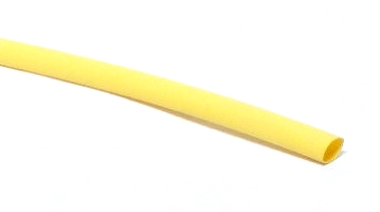 Gaine thermorétractable jaune - 1/8" (3 mm)