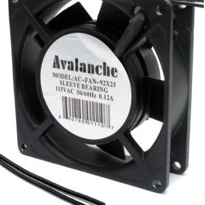 Ventilateur en métal 120 VAC - 92 x 92 x 25 mm