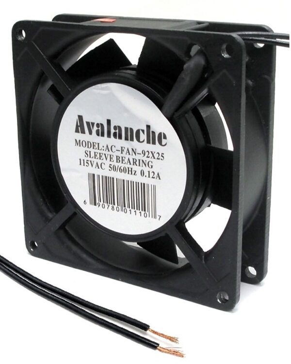 Ventilateur en métal 120 VAC - 92 x 92 x 25 mm