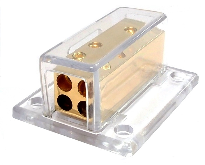 Bloc de distribution pour 4 AWG vers 4 x 8 AWG