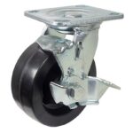 Roulette pivotante avec frein - 125 mm