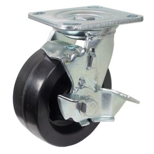 Roulette pivotante avec frein - 125 mm