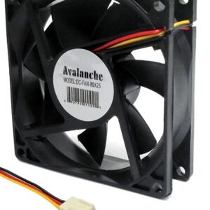 Ventilateur en plastique 12 VDC - 80 x 80 x 25 mm