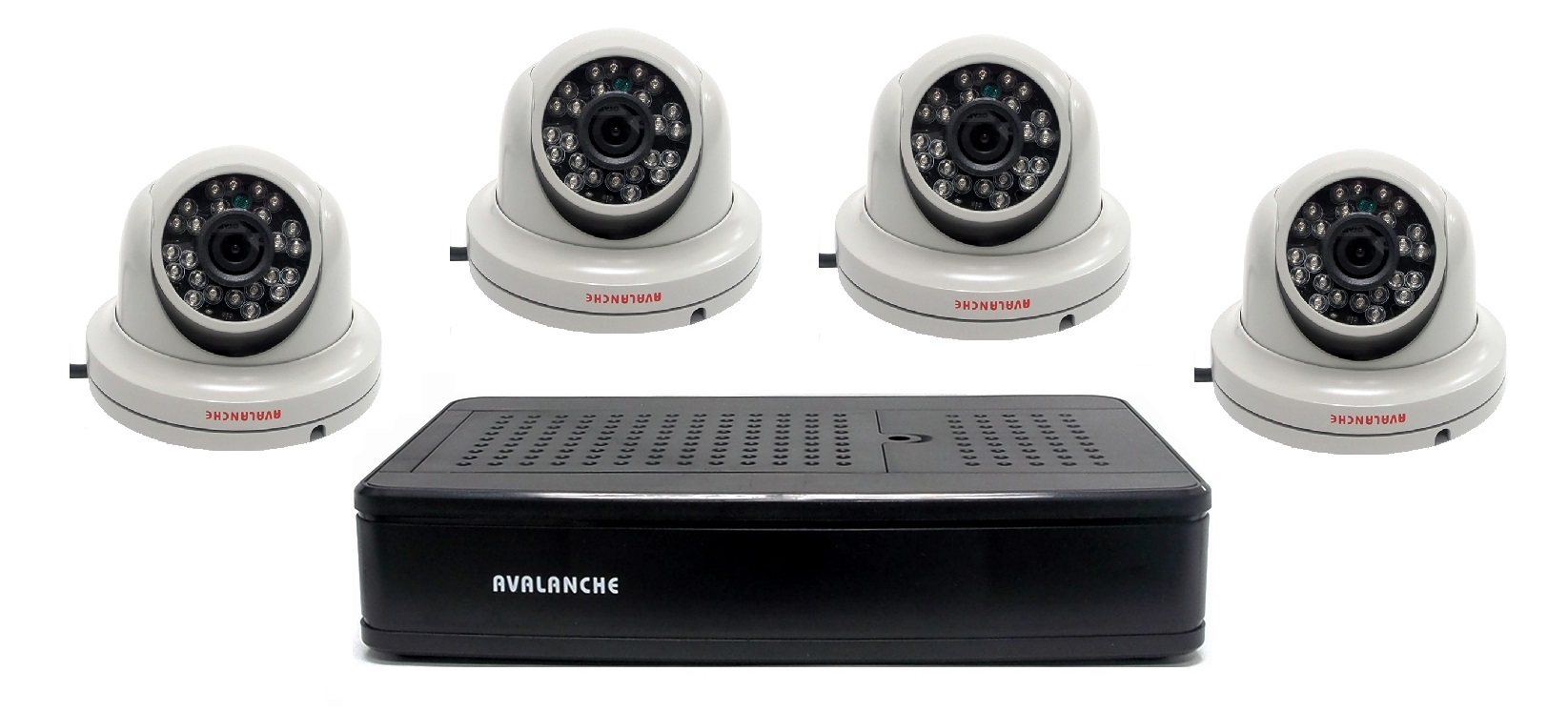 Enregistreur DVR avec 4 caméras AHD 720P 1 MP