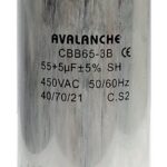 Condensateur pour thermopompe 450 VAC, 5+55 uF