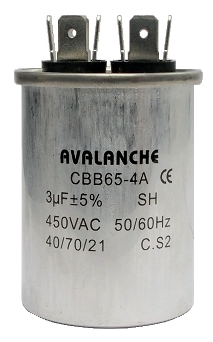 Condensateur pour moteur 450 VAC, 3µf ± 5%