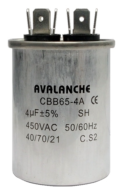 Condensateur pour moteur 450 VAC, 4µf ± 5%