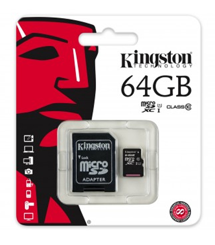 CARTE MICRO SDHC 64GB MÉMOIRE