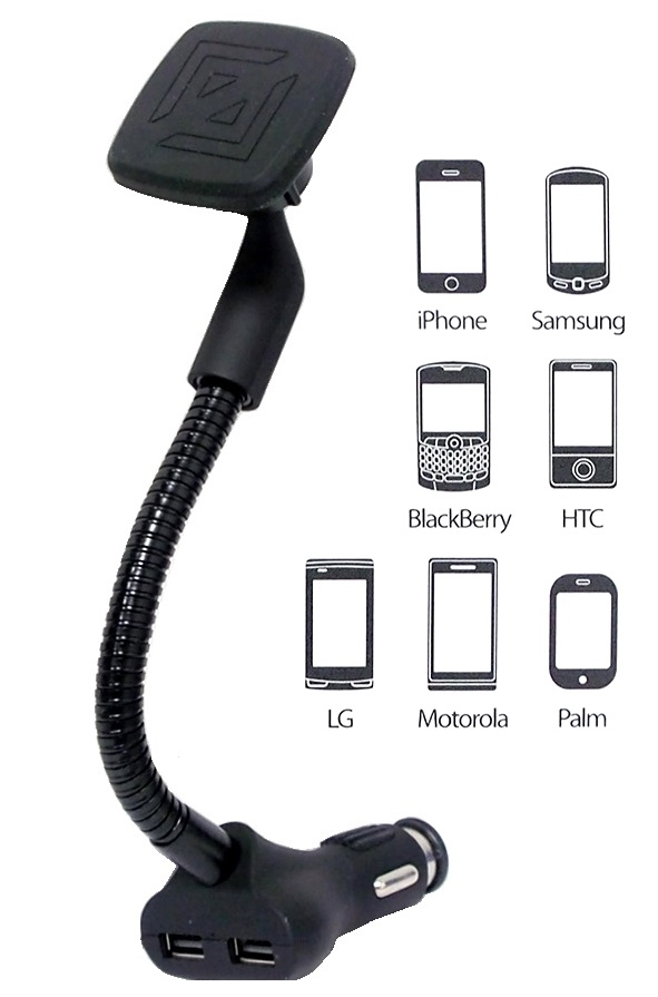 Support magnétique pour téléphone / tablette 3.4A