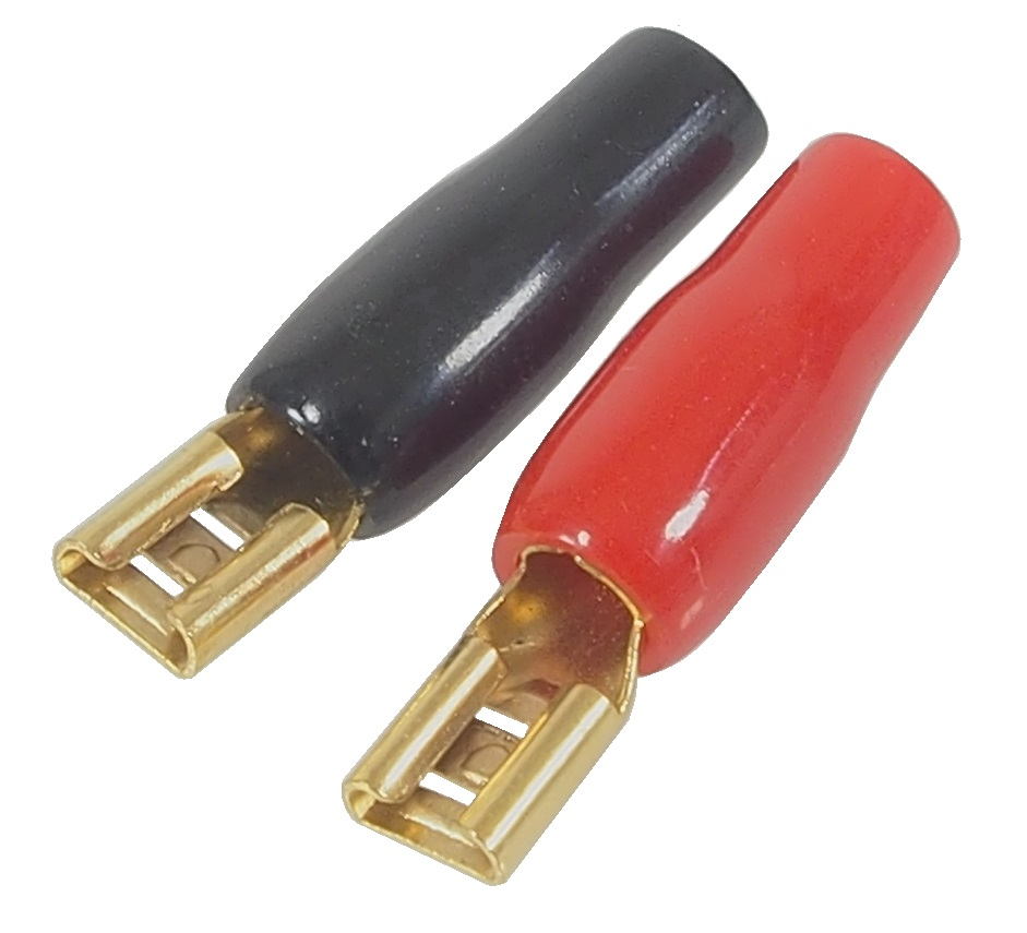 Terminal plat 4.8 mm femelle pour fil 10 AWG