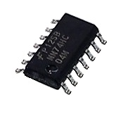 Circuit intégré (IC) 74HC04SM à 14 contacts