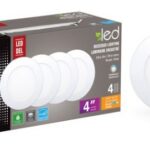 Luminaire encastré ultra-mince blanc DEL 4''