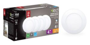 Luminaire encastré ultra-mince blanc DEL 4''