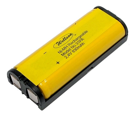 Pile pour téléphone sans-fil Ni-Mh 2.4V / 830 mAh