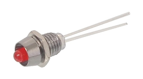 DEL rouge 3 mm avec support en métal