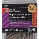 Boite de 40 vis #10 x 3'' pour terrasse en bois