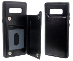 Étui en similicuir noir Samsung Note 8